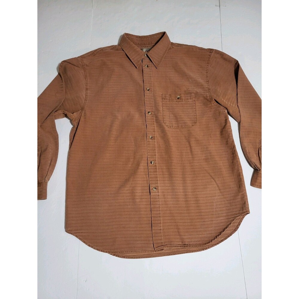 (#8) The Territory Ahead Men's Button-Down Long-Sleeve Orange XXL 57% Silk